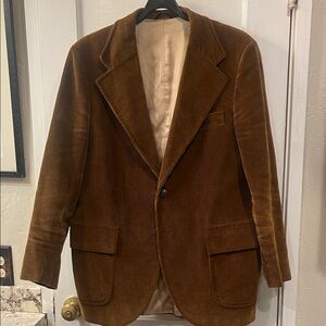 Men's Vintage Brown Corduroy Blazer